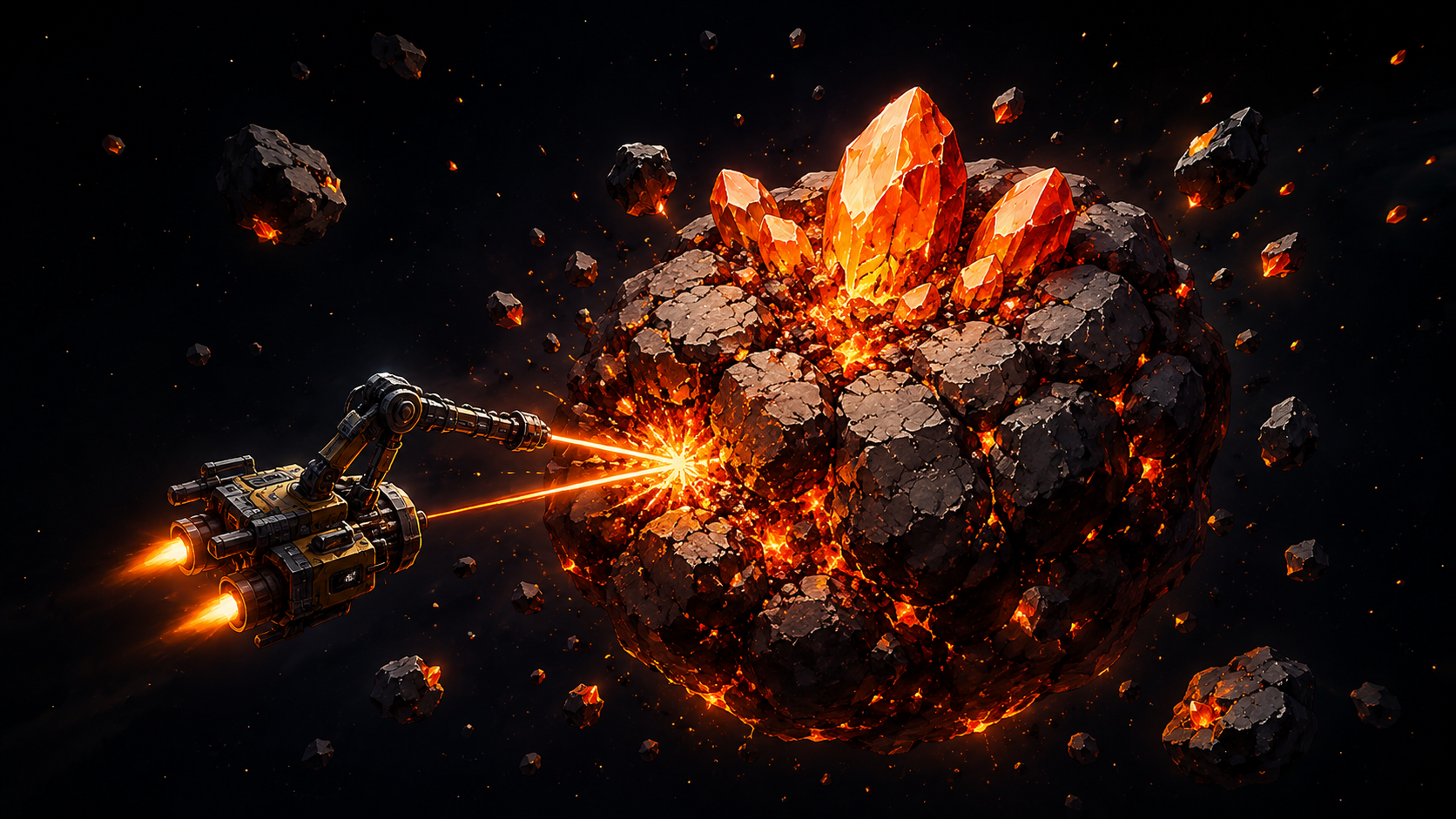 Asteroid Mining playable prototype